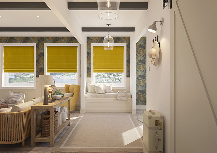 Ultra Luxe Velvet, Old Gold - Roman Blind - Image 8